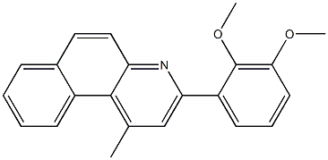 3-(2,3-dimethoxyphenyl)-1-methylbenzo[f]quinoline 구조식 이미지