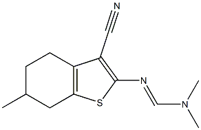 N'-(3-cyano-6-methyl-4,5,6,7-tetrahydro-1-benzothien-2-yl)-N,N-dimethylimidoformamide Structure