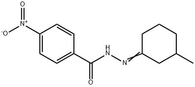 N'-(3-methylcyclohexylidene)-4-nitrobenzohydrazide Structure