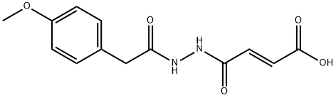 (E)-4-{2-[2-(4-methoxyphenyl)acetyl]hydrazino}-4-oxo-2-butenoic acid Structure