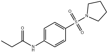 N-[4-(1-pyrrolidinylsulfonyl)phenyl]propanamide Structure