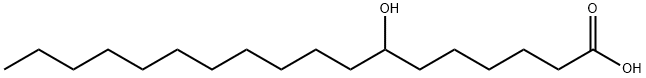 7-Hydroxystearic acid 구조식 이미지