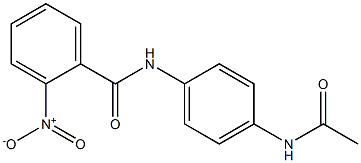 N-[4-(acetylamino)phenyl]-2-nitrobenzamide 구조식 이미지