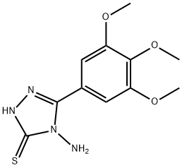 4-amino-5-(3,4,5-trimethoxyphenyl)-4H-1,2,4-triazole-3-thiol 구조식 이미지