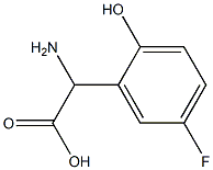 2-amino-2-(5-fluoro-2-hydroxyphenyl)acetic acid Structure