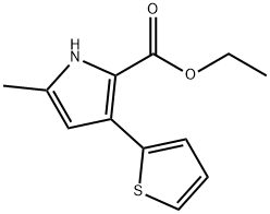 Ethyl 5-methyl-3-(thiophen-2-yl)-1H-pyrrole-2-carboxylate Structure