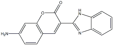 7-Amino-3-(1H-benzimidazol-2-yl)-2H-chromen-2-one Structure