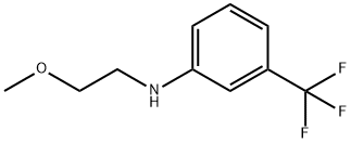 N-(2-methoxyethyl)-3-(trifluoromethyl)aniline 구조식 이미지