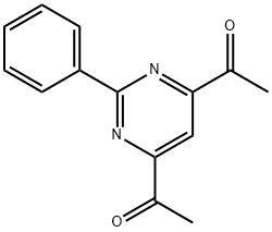 1,1'-(2-phenylpyrimidine-4,6-diyl)bis(ethan-1-one) Structure