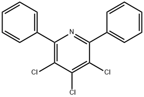 3,4,5-trichloro-2,6-diphenylpyridine Structure