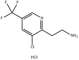 2-[3-Chloro-5-(trifluoromethyl)pyridin-2-yl]ethanamine hydrochloride Structure