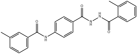 3-methyl-N-(4-{[2-(2-methylbenzoyl)hydrazino]carbonyl}phenyl)benzamide Structure