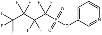 1-Butanesulfonic acid, 1,1,2,2,3,3,4,4,4-nonafluoro-, 3-pyridinyl ester 구조식 이미지