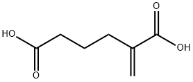 Hexanedioic acid, 2-methylene- Structure
