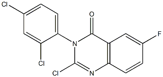 4(3H)-Quinazolinone, 2-chloro-3-(2,4-dichlorophenyl)-6-fluoro- Structure