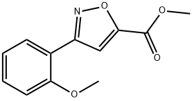 methyl 3-(2-methoxyphenyl)isoxazole-5-carboxylate Structure