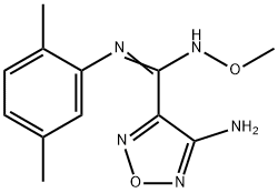 4-amino-N-(2,5-dimethylphenyl)-N'-methoxy-1,2,5-oxadiazole-3-carboximidamide Structure