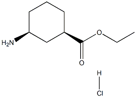 Cis-3-aminocyclohexanecarboxylic acid ethyl ester hydrochloride Structure