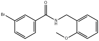 3-bromo-N-(2-methoxybenzyl)benzamide Structure