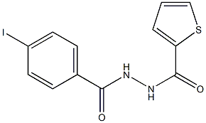 4-iodo-N'-(2-thienylcarbonyl)benzohydrazide 구조식 이미지
