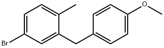 5-Bromo-2-methyl-4'-methoxydiphenylmethane Structure