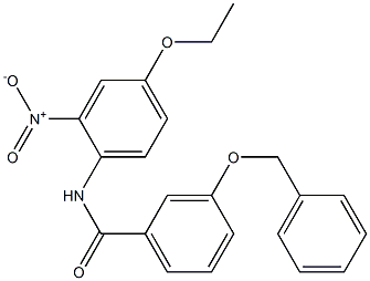3-(benzyloxy)-N-{4-ethoxy-2-nitrophenyl}benzamide Structure