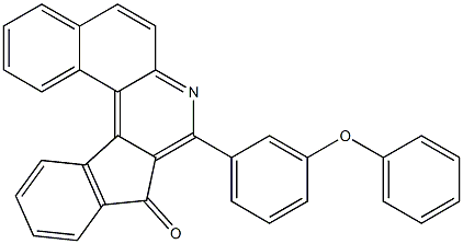 8-(3-phenoxyphenyl)-9H-benzo[f]indeno[2,1-c]quinolin-9-one 구조식 이미지