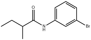 N-(3-bromophenyl)-2-methylbutanamide 구조식 이미지