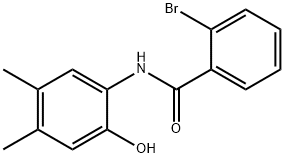 2-bromo-N-(2-hydroxy-4,5-dimethylphenyl)benzamide 구조식 이미지