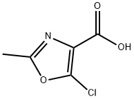 5-chloro-2-methyloxazole-4-carboxylic acid 구조식 이미지