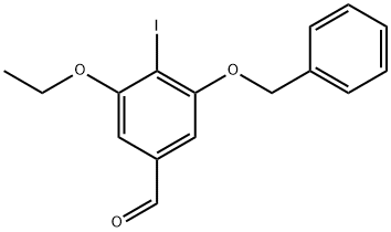 3-benzyloxy-5-ethoxy-4-iodo-benzaldehyde 구조식 이미지