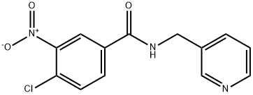 4-chloro-3-nitro-N-(pyridin-3-ylmethyl)benzamide Structure