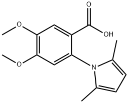2-(2,5-dimethyl-1H-pyrrol-1-yl)-4,5-dimethoxybenzoic acid Structure