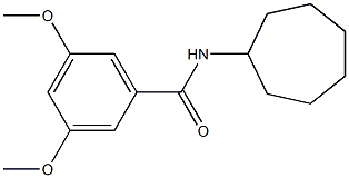 N-cycloheptyl-3,5-dimethoxybenzamide 구조식 이미지