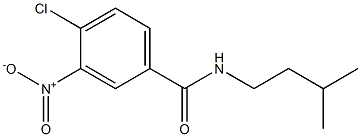 4-chloro-N-(3-methylbutyl)-3-nitrobenzamide Structure