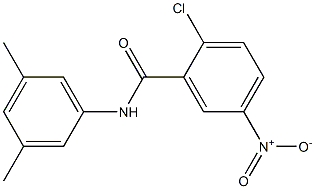 2-chloro-N-(3,5-dimethylphenyl)-5-nitrobenzamide 구조식 이미지