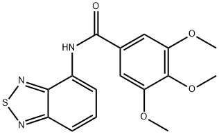 N-(2,1,3-benzothiadiazol-4-yl)-3,4,5-trimethoxybenzamide Structure