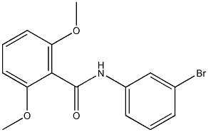 N-(3-bromophenyl)-2,6-dimethoxybenzamide 구조식 이미지