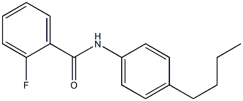 N-(4-butylphenyl)-2-fluorobenzamide Structure