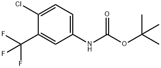 (4-Chloro-3-trifluoromethyl-phenyl)-carbamic acid tert-butyl ester Structure