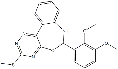 6-(2,3-dimethoxyphenyl)-3-(methylsulfanyl)-6,7-dihydro[1,2,4]triazino[5,6-d][3,1]benzoxazepine Structure