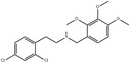 2-(2,4-dichlorophenyl)-N-(2,3,4-trimethoxybenzyl)ethanamine Structure