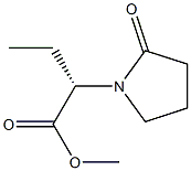 (S)2-(2-Oxo pyrrolidin-1-yl)-Butiric acid methyl ester 구조식 이미지