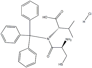 (S-Trityl)-L-Cysteinyl-L-Valine Hydrochloride Structure
