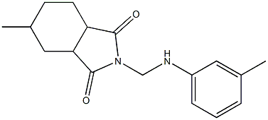 5-methyl-2-(3-toluidinomethyl)hexahydro-1H-isoindole-1,3(2H)-dione Structure