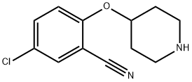 5-chloro-2-(piperidin-4-yloxy)benzonitrile Structure