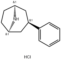 (1R,3R,5S)-3-phenyl-8-azabicyclo[3.2.1]octane hydrochloride Structure
