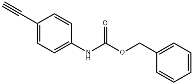Carbamic acid, N-(4-ethynylphenyl)-, phenylmethyl ester 구조식 이미지