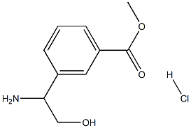 METHYL 3-(1-AMINO-2-HYDROXYETHYL)BENZOATE HCl 구조식 이미지