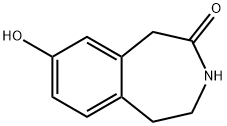 1,3,4,5-tetrahydro-8-hydroxy-2H-3-benzazepin-2-one 구조식 이미지